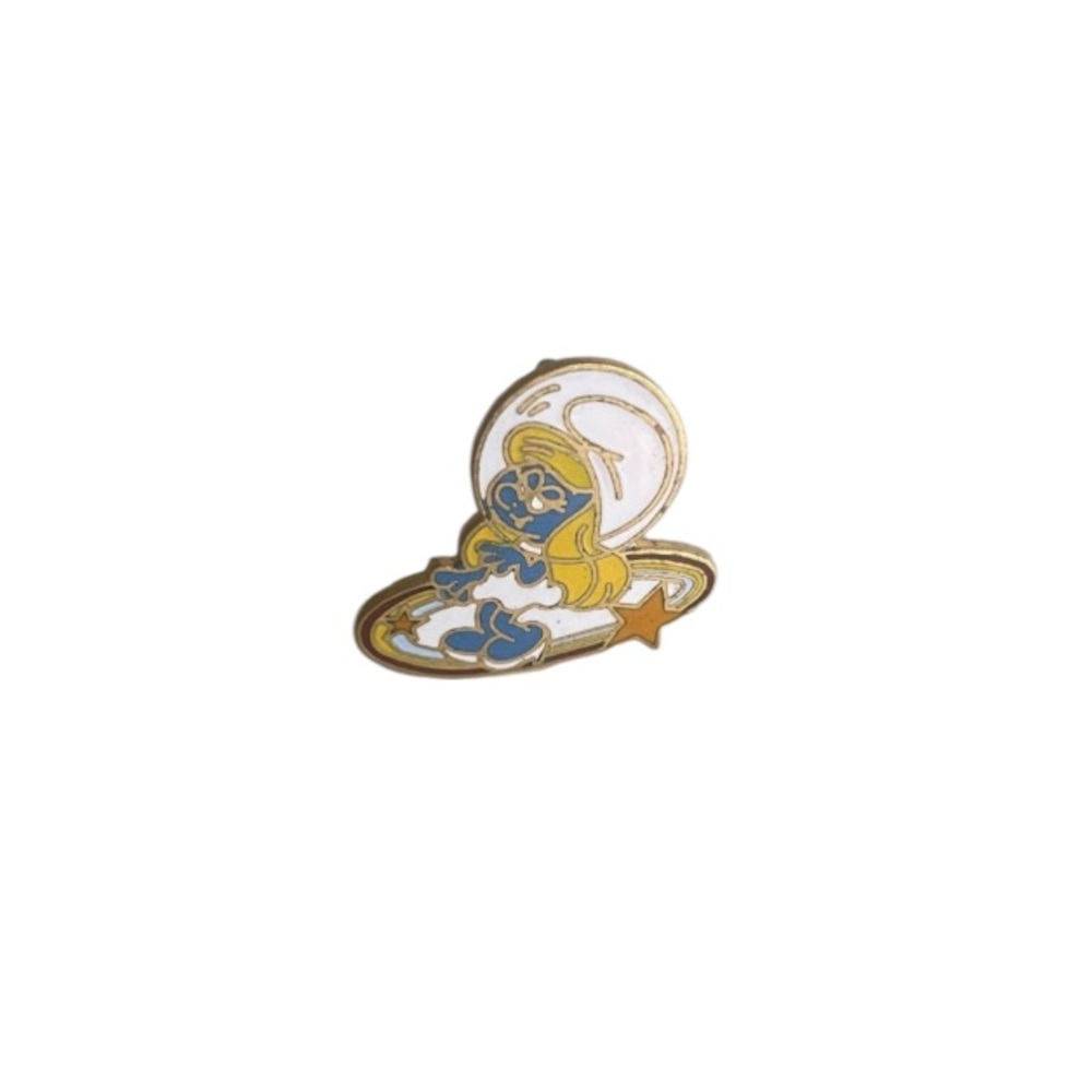 Vintage 1979 Original Astro Smurfette Smurf Brooch Pin by Peyo